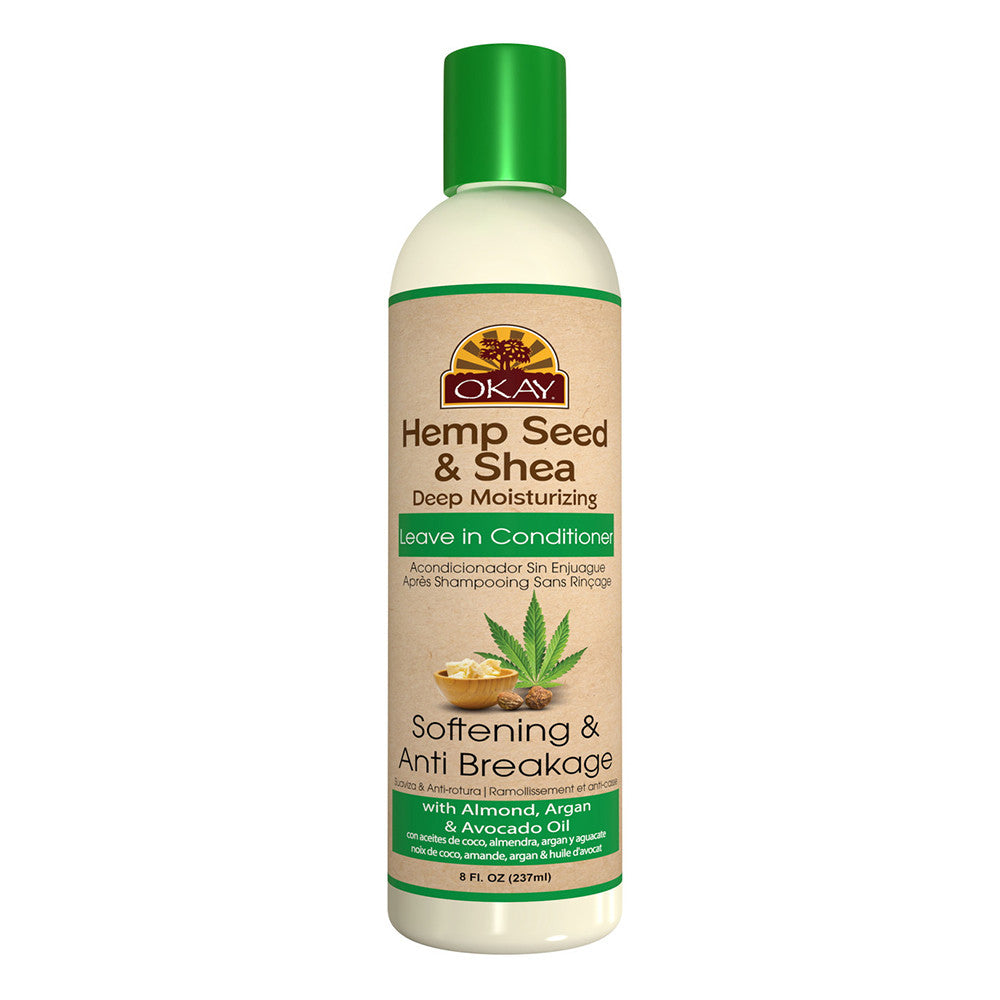 Okay Hemp Seed And Shea Deep Moisturizing Leave In Conditioner, 8 Oz